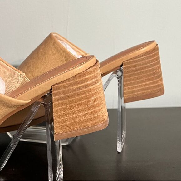 Joie Women’s Olympia Slip On Slide Mule Sandals Size 8, Tan brown block heel - Picture 9 of 16